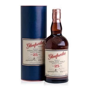 Glenfarclas 25 Years Old Highland Single Malt Scotch Whisky 43% Vol. 0,7l to Belgium