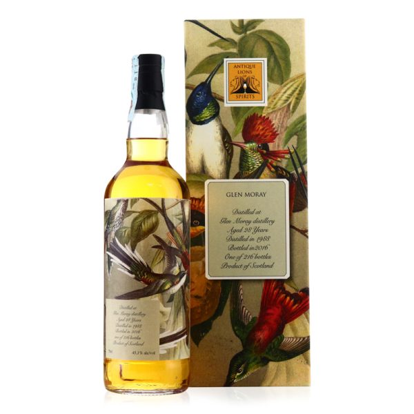 #126 Antique Lions of Spirits Glen Moray 28 Years Old 0.7l